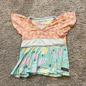 Matilda, Jane, dress, color, blue, and pink